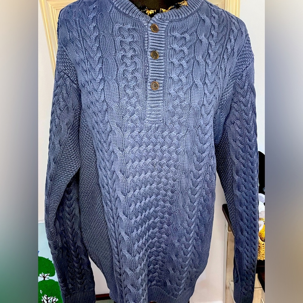 large Pendleton cable knit sweater